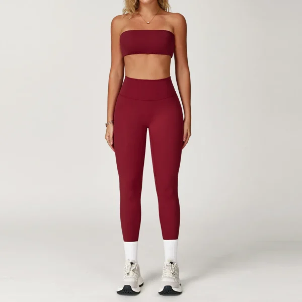 Conjunto de Yoga con top deportivo sin mangas - Imagen 2