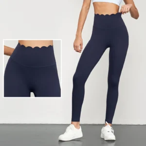 Conjunto Deportivo sin costuras con arco de loto y cintura alta