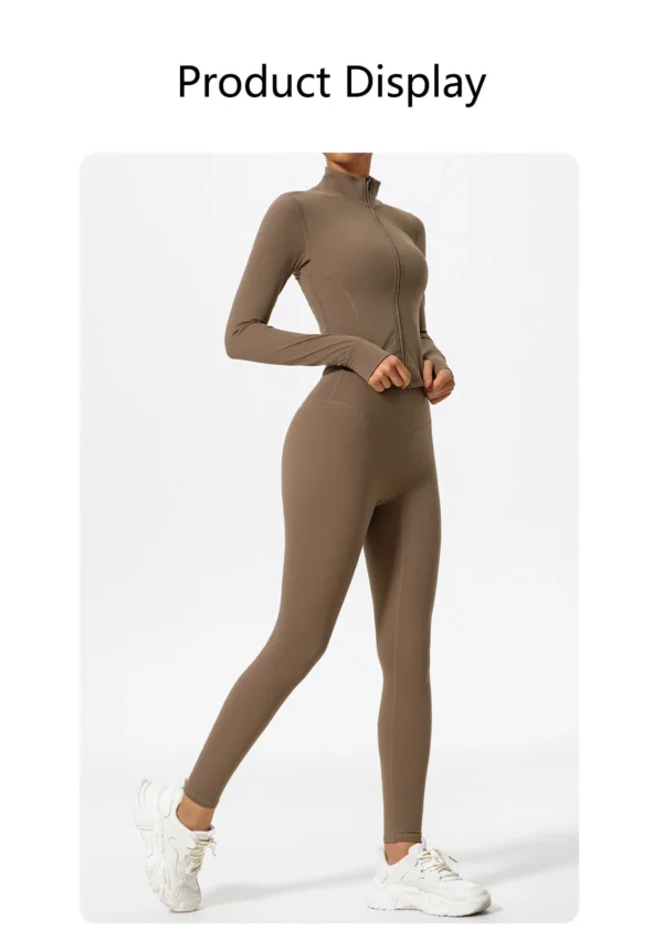 Conjunto Fit 2 piezas manga larga y calzas largas