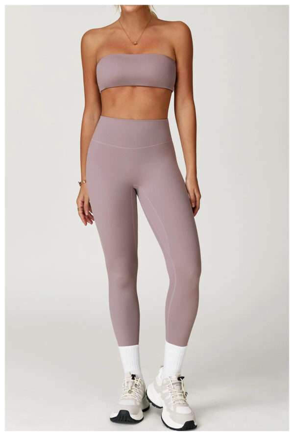 Conjunto de Yoga con top deportivo sin mangas