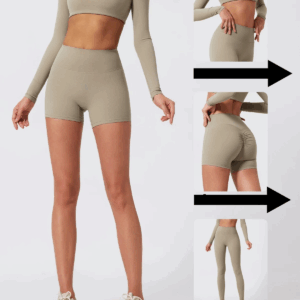 Conjunto de gimnasio de manga larga