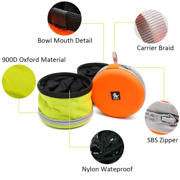 Cuenco plegable de 2 vías para perro - Imagen 4