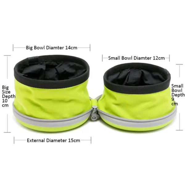 Cuenco plegable de 2 vías para perro - Imagen 3