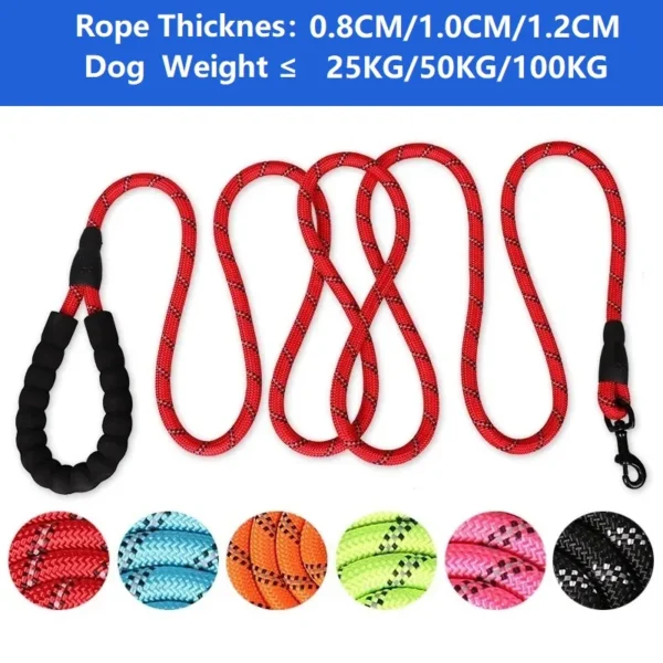 Correas fuertes para perros de 120/150/200/300CM con mango suave reforzada - Imagen 4