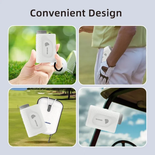 Telémetro de Golf con pendiente, 1000 yardas, aumento de 6X, tira magnética de vibración - Imagen 4