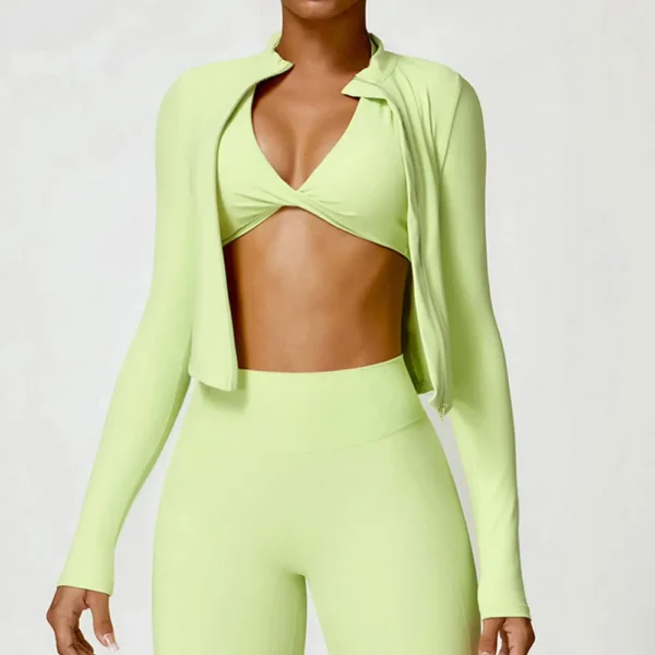 Camiseta de ejercicio con cremallera superior - Imagen 2