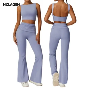 Conjunto Fit de 2 piezas con espalda al aire