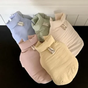 Suéter cálido para perros, moda de invierno, chaqueta para perros y gatos, ropa de diseño para perros, abrigo para cachorros, arnés, Chihuahua, caniche, Pomerania