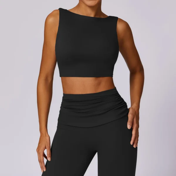 Remera sin mangas con cuello alto - Imagen 3