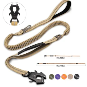 Correas Multifunción: reflectantes, incluye clip de cinturón de seguridad para auto, giro 360, agarre corto y más.