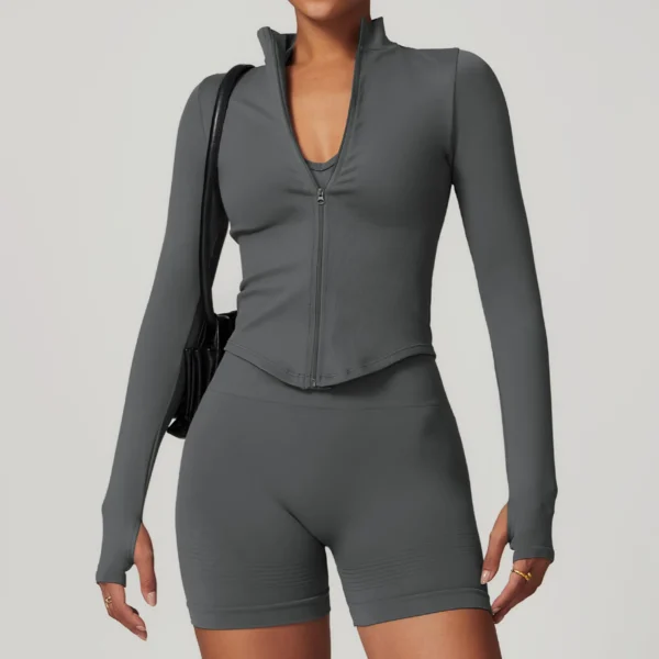 Chaqueta sin costuras con cremallera - Imagen 4