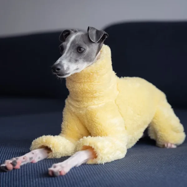 Abrigo amarillo con cuello alto - Imagen 3