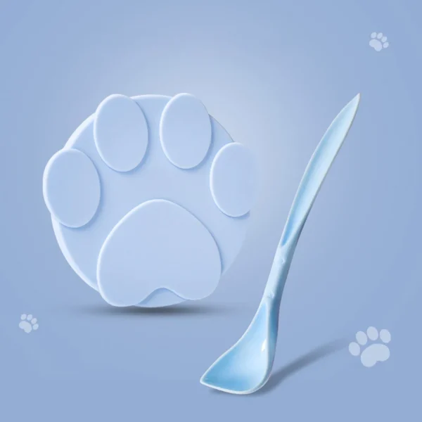 Tapa enlatada de silicona portátil para perros y gatos, cuchara selladora de alimentos 2 en 1 - Imagen 5