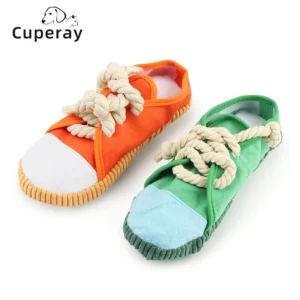 Juguetes para masticar para perros tipo zapatilla