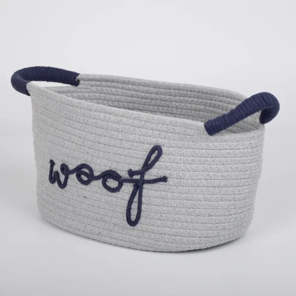 Cesta tejida para juguetes de mascotas - Imagen 6