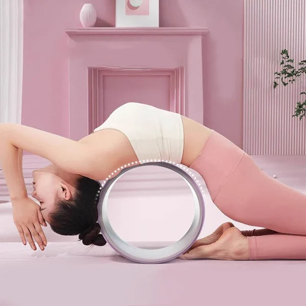 Rueda de Yoga - estiramiento espalda - Imagen 3
