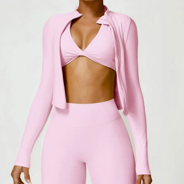 Camiseta de ejercicio con cremallera superior - Imagen 4