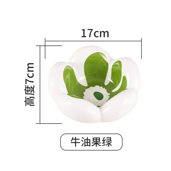 Cuenco de cerámica con forma de flor - Imagen 5