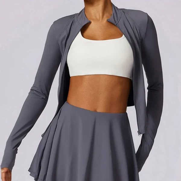 Conjunto deportivo para mujer, Falda corta deportiva de manga larga - Imagen 5