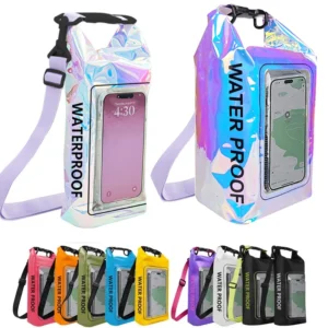 Bolsa seca de 2L y 5L, paquete de natación para Kayak, senderismo, deriva, Rafting, surf, canotaje