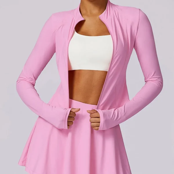 Conjunto deportivo para mujer, Falda corta deportiva de manga larga - Imagen 2