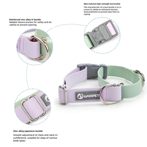 Collar de perro impermeable de PVC - Imagen 3