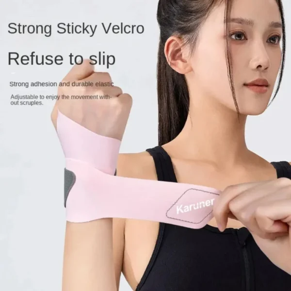Protector de muñeca deportivo de LICRA fija, tendinitis de esguince de muñeca con cinta de sujeción - Imagen 3
