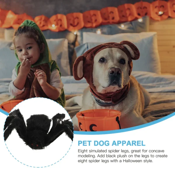Disfraz Araña negra para perros y gatos, tela suave - Imagen 3