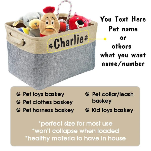 Cesta de juguetes personalizada - Imagen 2