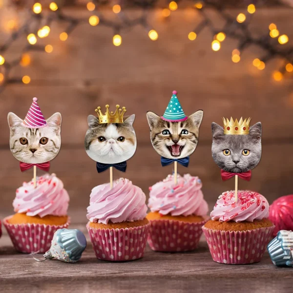8 Uds. Decoración de gatos - Imagen 2