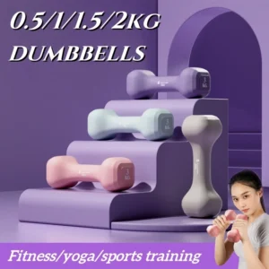 Mancuernas portátiles de 0,5/1/1,5/2kg para entrenamiento muscular 2unidades.