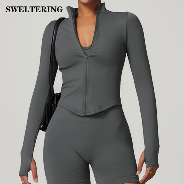 Chaqueta con cremallera para mujer