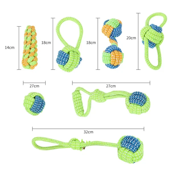 Juguetes interactivo de cuerda de algodón - Imagen 6
