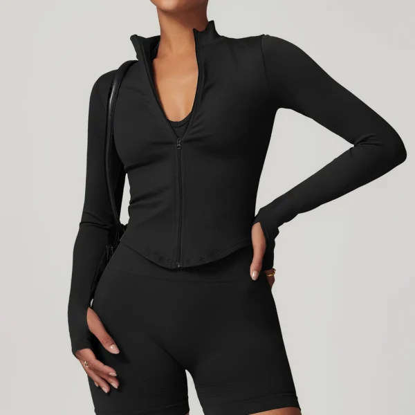 Chaqueta sin costuras con cremallera - Imagen 3