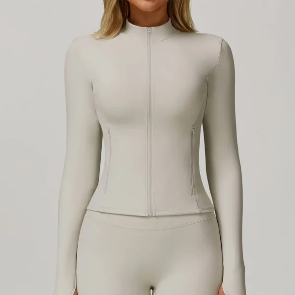 Tops de Yoga con cremallera
