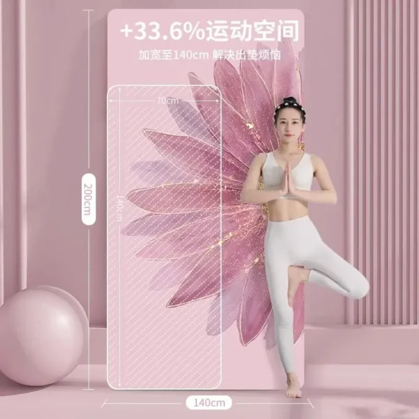 Mat de Yoga doble ensanchamiento, absorción de impacto - Imagen 3