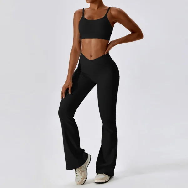 Conjunto espalda abierta / calza slimfit y acampanada - Imagen 5