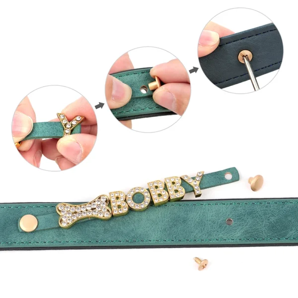 Collar de cuero personalizado - Imagen 4