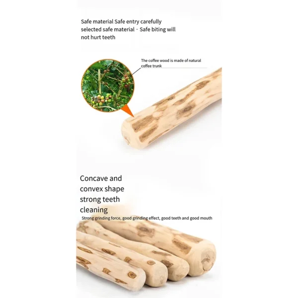 Juguete masticable de madera para perros, para aliviar la presión dental. - Imagen 4
