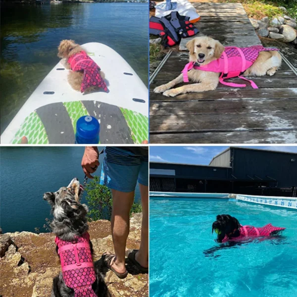 Chaleco salvavidas para Perros tipo Sirenita - Imagen 4