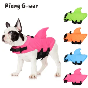 Chaleco salvavidas para perros tiburones, traje de baño