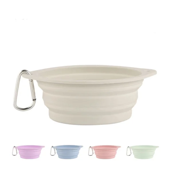Cuenco plegable de silicona liso para Mascotas 350/600ml