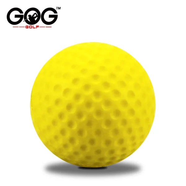 10 unids/lote suave práctica interior PU pelotas de Golf amarillas ayuda de entrenamiento - Imagen 6