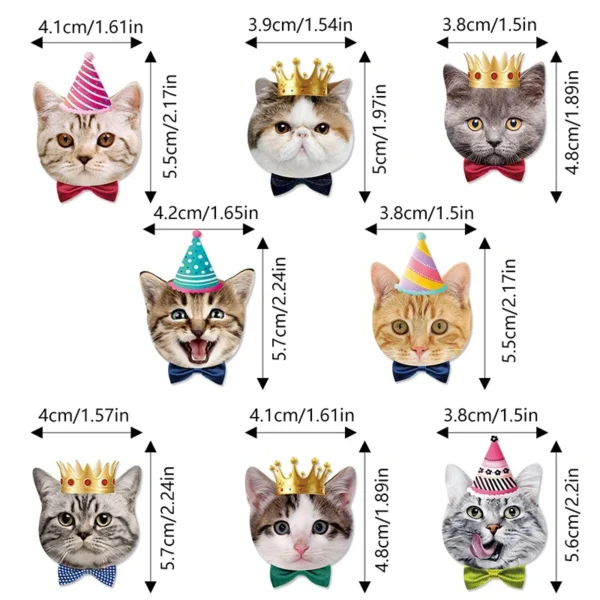 8 Uds. Decoración de gatos - Imagen 6