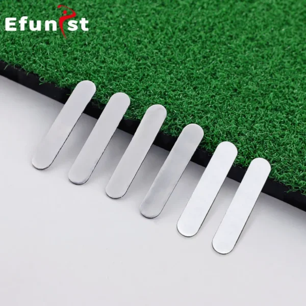 Cinta de plomo ponderada para palos de Golf, 10 Uds., 3 g/unid, herramienta de práctica asistida de Golf plateada. - Imagen 4