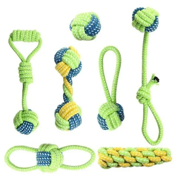 Juguetes interactivo de cuerda de algodón