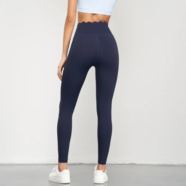 Conjunto Deportivo sin costuras con arco de loto y cintura alta - Imagen 4