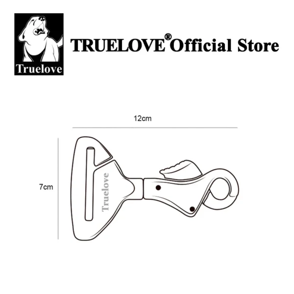 Truelove-Cinturón de seguridad para coche, hebilla de seguridad, Collar o arnés, ligero, aleación de aluminio, portátil, TLM1992/93 - Imagen 4