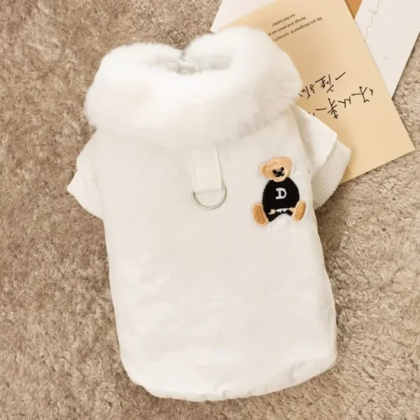 Campera tipo motoquero con osito cute - Imagen 6