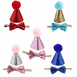 Gorros y Moños Feliz Cumpleaños